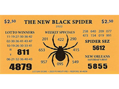 New Black Spider - Lottery Info Inc.
